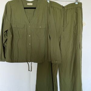 Nomad Khaki Women's Jacket and pant  Set by Nomad